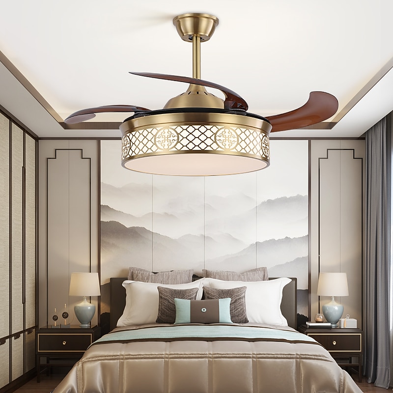 Deckenventilator mit Lichtkreis-Design-App& Kristall-Fernbedienung, 50 cm, dimmbar, 6 Windgeschwindigkeiten, moderner Deckenventilator für Schlafzimmer, Wohnzimmer, kleines Zimmer, 110–240 V 2025 - $518.29 –P2