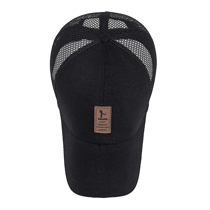 Herr Snapback hatt Basebollkeps Trucker Hat Mesh Keps Svart Vit Polyester Mesh baksida Resor Strandstil Utomhus Semester Slät Justerbara Solskyddskräm Andningsfunktion Mode 2025 - $2.99 –P12
