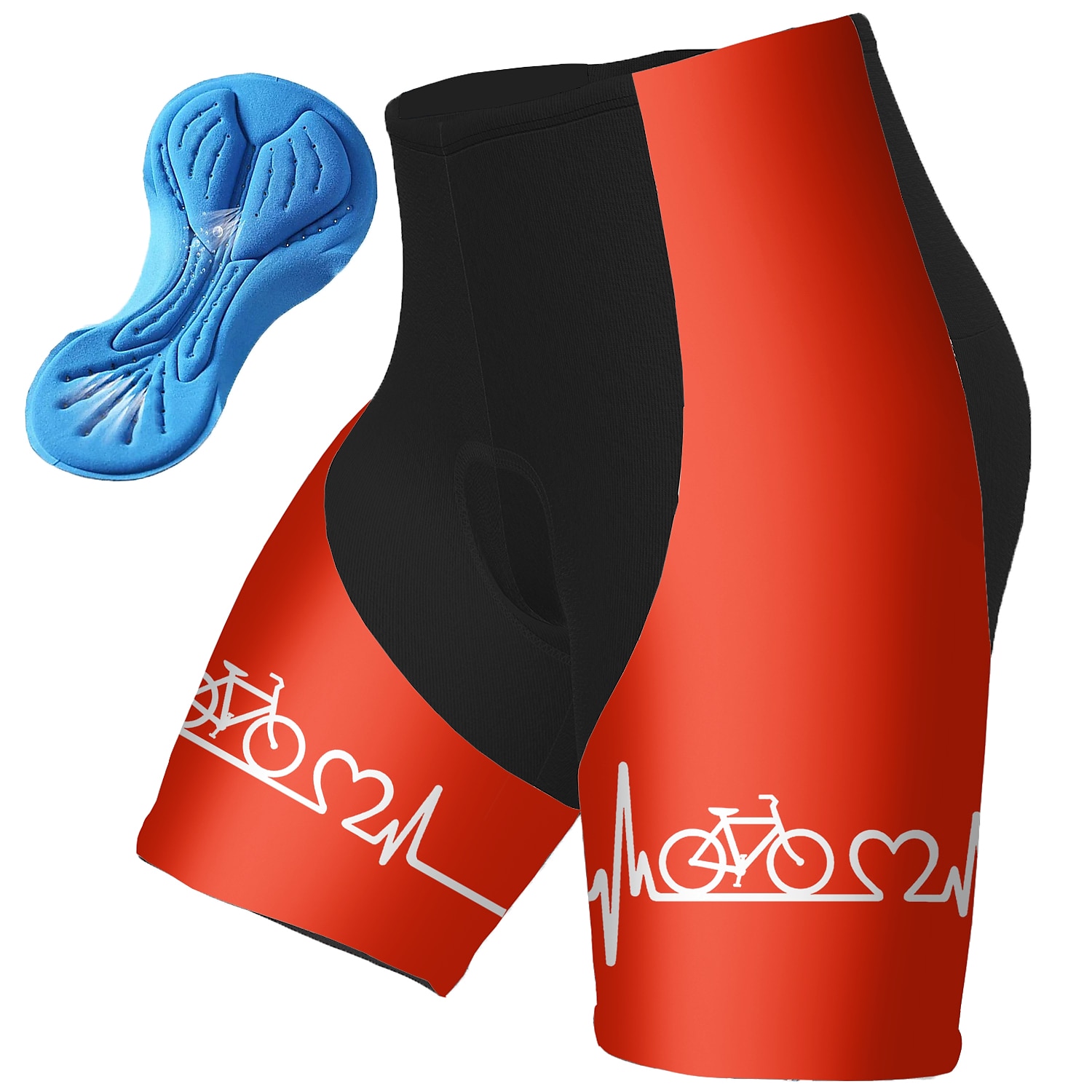 Herren Grafik Lustig Fahrradhose Fahhrad Gepolsterte Shorts / Chamois Unterteile Mountainbike MTB Straßenradsport Sport 3D-Polster Schnelltrocknend Reflektierende Streifen Feuchtigkeitsableitend 2025 - $26.99 –P6