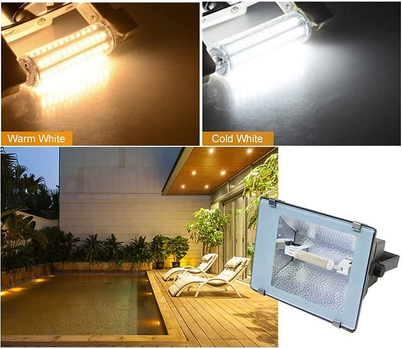 2025年 r7s 118 ミリメートル LED 電球 10 ワットセラミックコーンランプダブルエンド j118 リニア LED 投光器電球 ac100v-265v 調光可能ちらつきなし  コレクション – $12.49 –P9