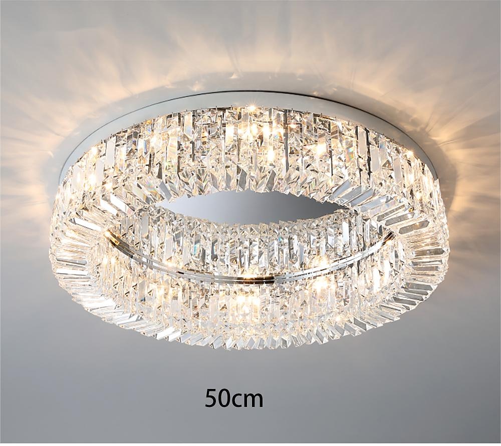 60 cm עיצוב ייחודי נורות תקרה פלדת אל חלד כרום LED סגנון נורדי 110-240 V 2025 - $687.89 –P9