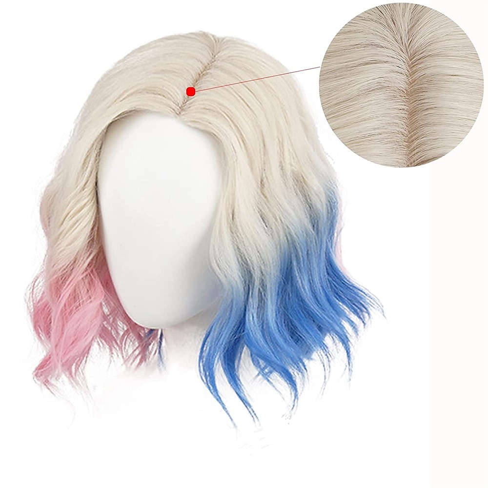 Parrucca Enid Sinclair. Parrucca Cosplay Enid Sinclair Costumi Parrucche Bianche Corte Ondulate Gradient di Donne Ragazze Capelli Sintetici Festa di Carnevale Halloween del 2025 a $18.49 –P2