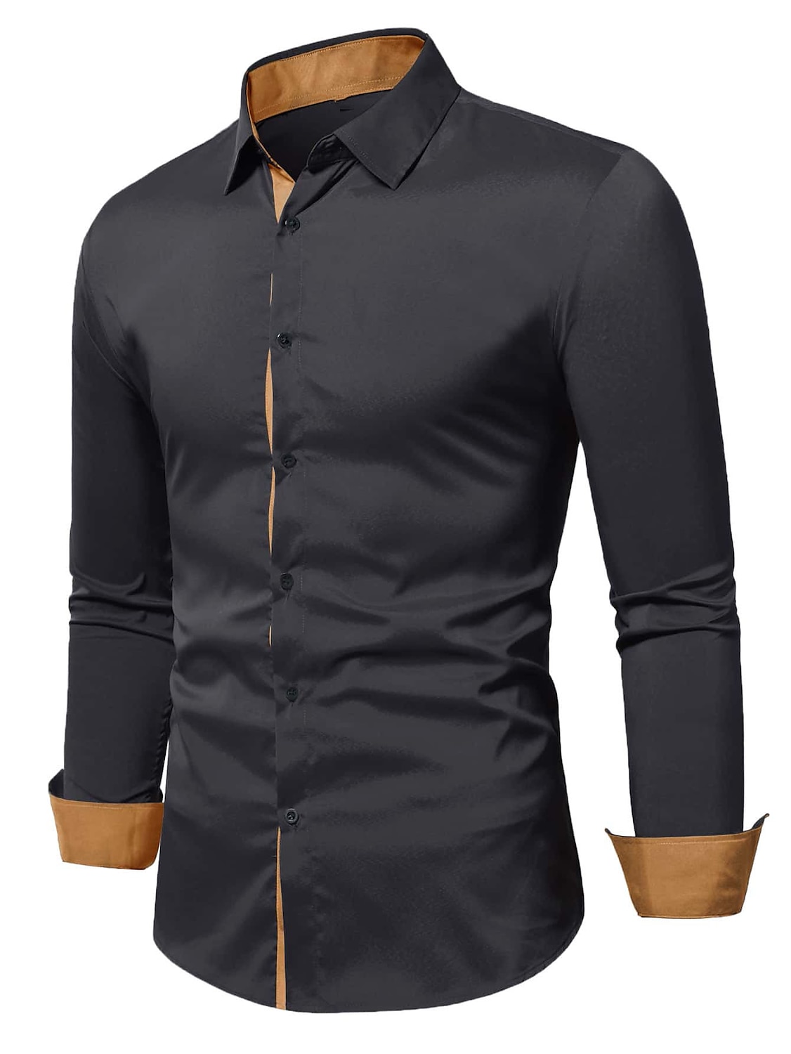 Hombre Camisa Camisa de verano Abotonar la camisa Camisa casual Negro Blanco Azul Piscina Verde Ejército Manga Larga Plano Diseño Diario Vacaciones Ropa Moda Casual Cómodo 2025 - $19.49 –P6