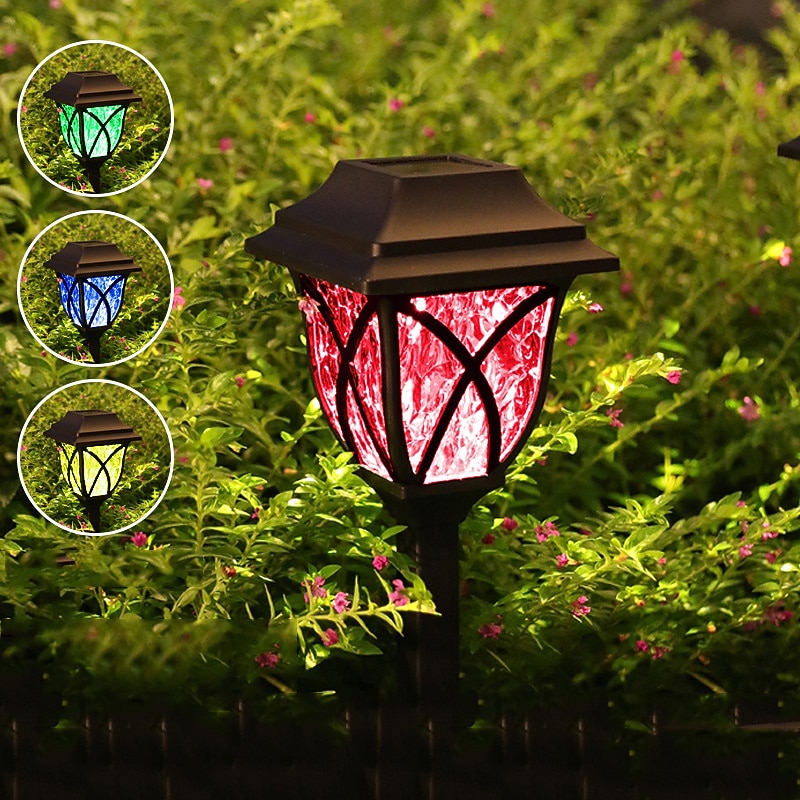 2 шт. солнечные фонари для дорожек, светильники для двора, водонепроницаемые светильники для газона, наружное украшение для дома, двор, сад, трава, украшение для дорожки 2026 - $14.99 –P7