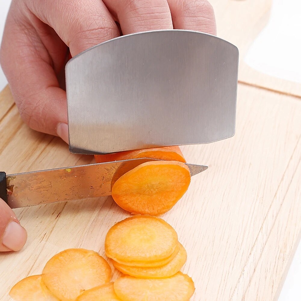 Stainless Steel Finger Protector Hand-Guard for Cutting Vegetables