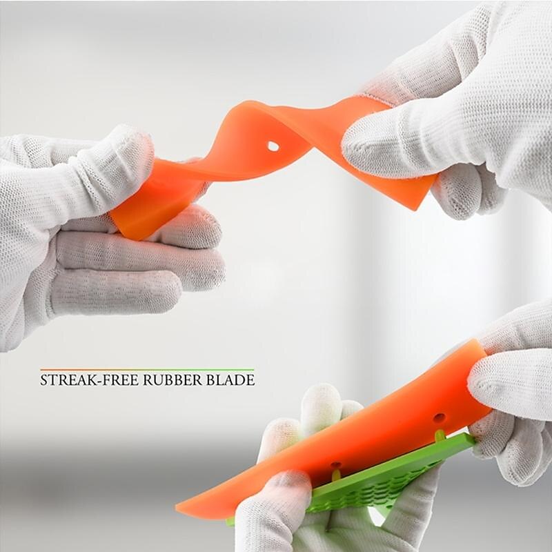 Super Flexible Silicone Squeegee Auto Water Blade Water Wiper Shower Squeegee Long Handle for Car Windshield Window 2025 - $10.99 –P4