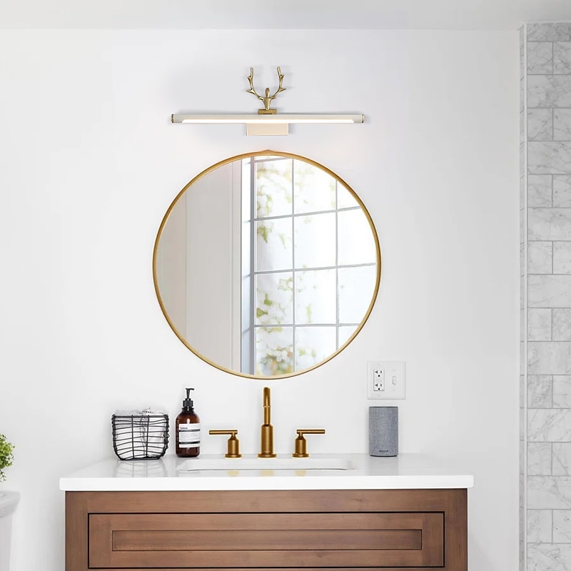 lampada frontale a specchio a led vanity light 40cm 20w applique da parete per camera da letto moderna semplice bagno alluminio acrilico ip20 110-240v del 2025 a $190.99 –P8