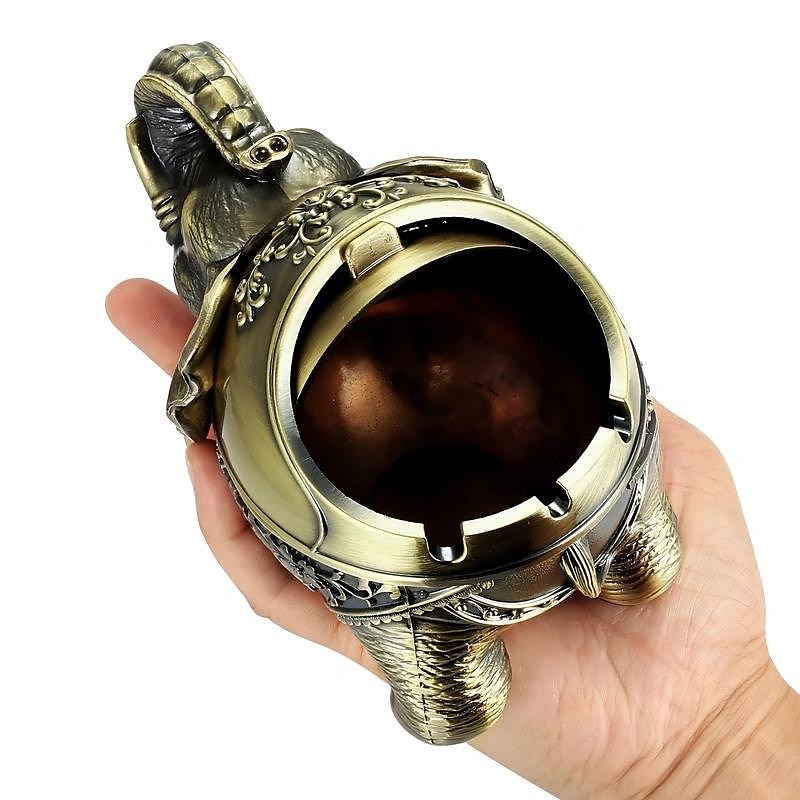 high-end retro metall elefant askkopp personlighet kreativ trend dekoration hem vardagsrum askkopp kontorsdekoration 2025 - $26.99 –P2