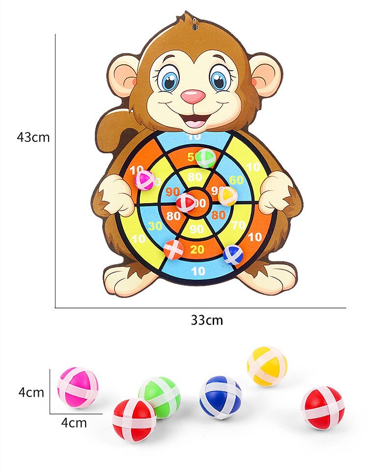 kinderen cartoon dier dartbord kleverige bal konijn familie interactief educatief speelgoed festival cadeau voor kerstcadeaus 2025 - $16.49 –P1