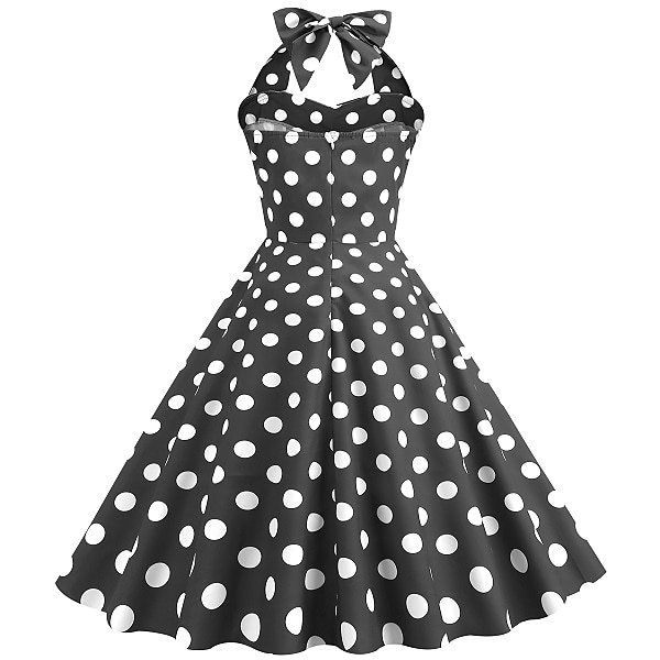 Anos 50 Retro Vintage Rockabilly Vestido swing Vestido Flare Bolinhas Fantasia Mulheres Festa / Noite Festa de Solteira Adulto Vestido Bandana Vestidos de baile de 2026 por $39.99 –P16