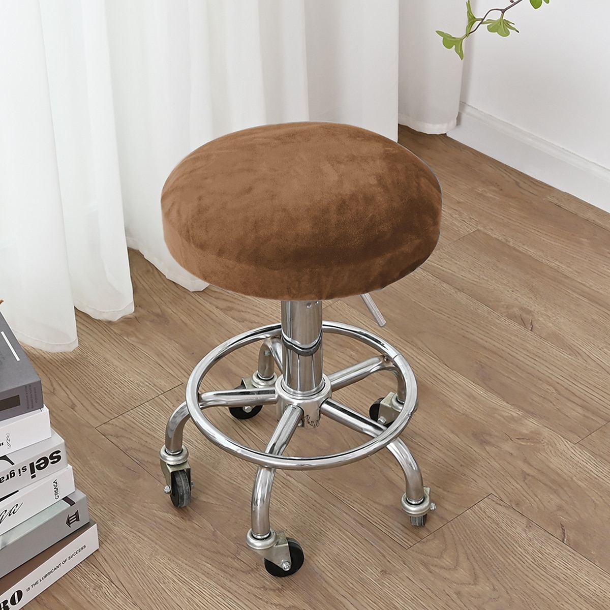 velours rond tabouret de bar siège couvre pub comptoir tabouret chaise housse carré pivotant tabouret élastique bar chaise couvre lavable housse de coussin pour café partie bar restrant de 2026 ? $16.99 –P17