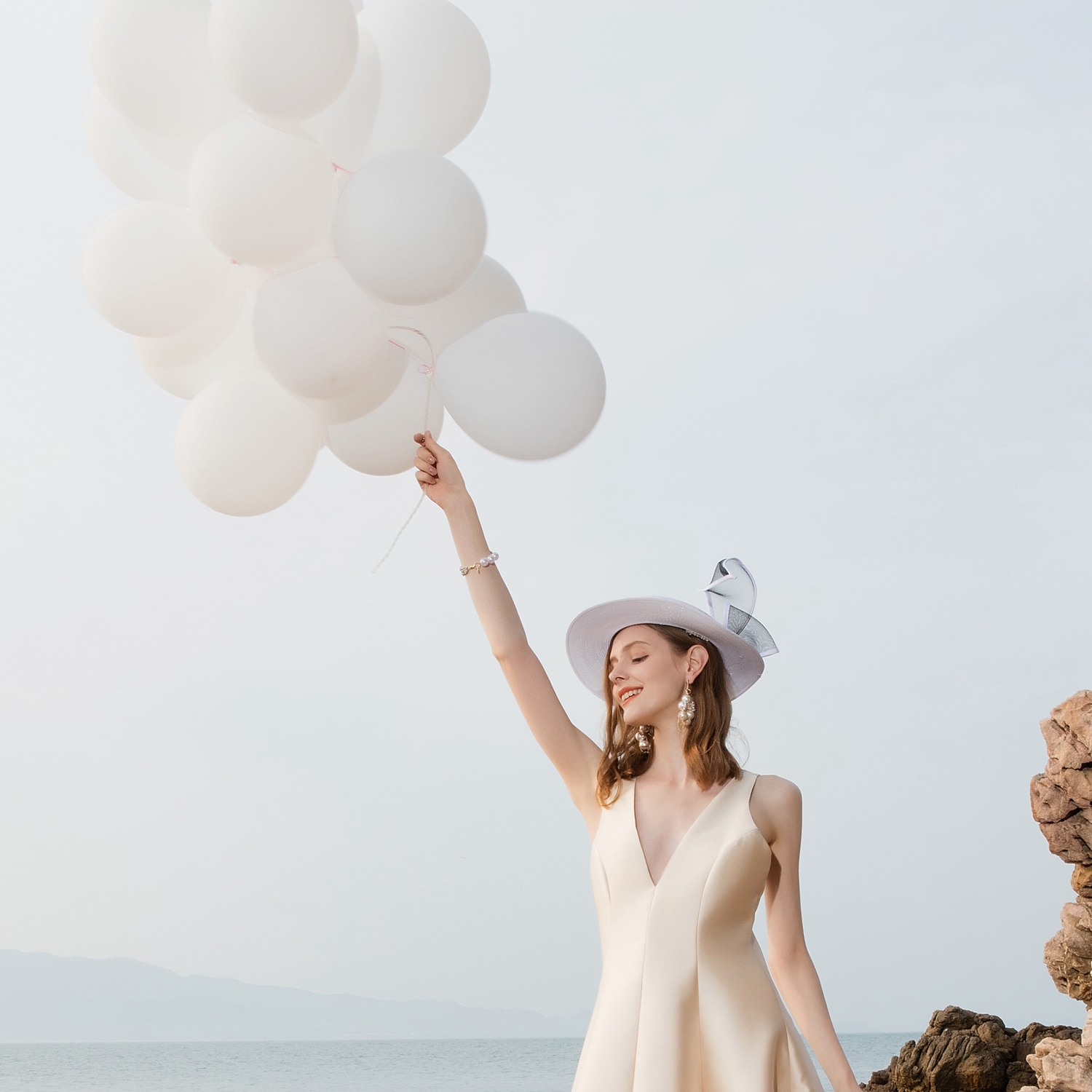 chapéus rede de tule chapéu de sol pires chapéu cartola festa do chá dia da senhora casamento britânico com laço toucado chapéu aniversário de 2025 por $41.99 –P9