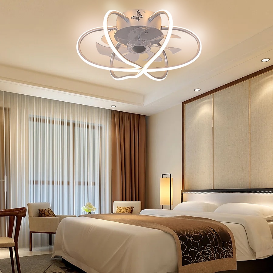 Ceiling Fans with Lights Dimmable with Remote Control Flush Mount Indoor Ceiling Fan,15.6" Smart 3 Colors 6 Speeds Reversible 2025 - $275.79 –P5