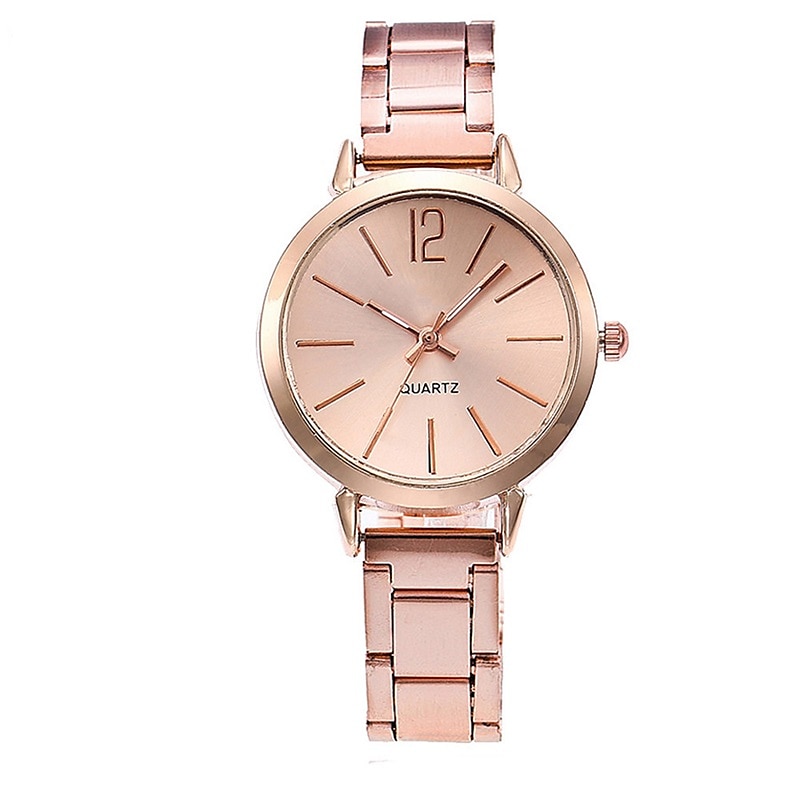 Ceas de quartz pentru femei cu brățară LOVE set de bijuterii ceas de mână analogic de lux ceas digital din oțel inoxidabil cadou pentru ea 2026 - $15.99 –P12