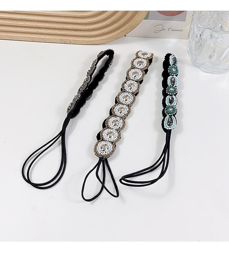 1 pezzi di strass in rilievo elastico della fascia gioiello fasce fascia dei capelli della perla perline di cristallo delle donne avvolgere la testa delle ragazze della signora accessori dei monili del 2025 a $6.99 –P4
