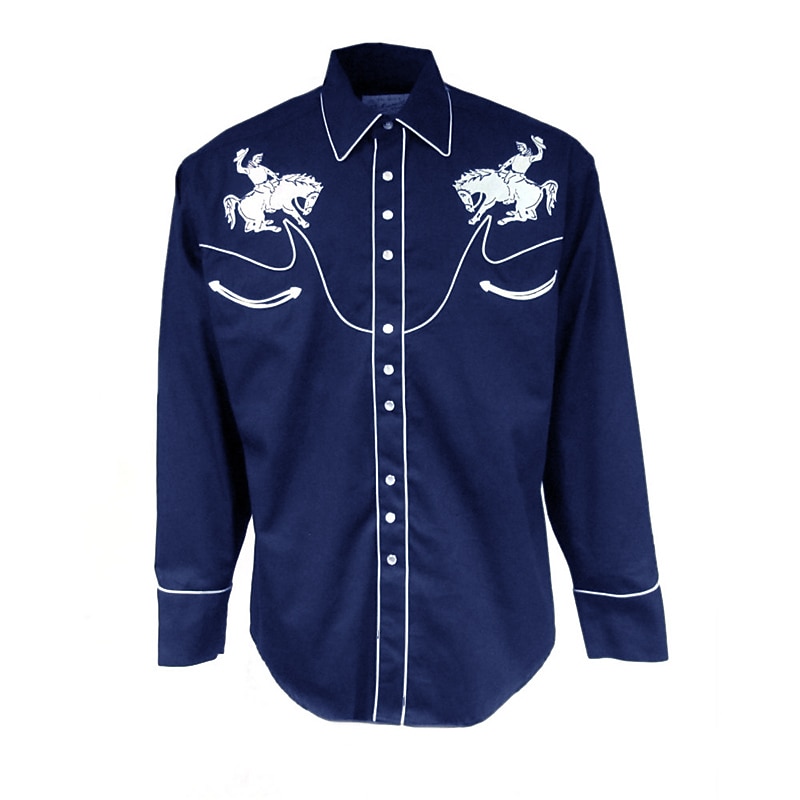 Herre Grafiske trykk Cowboy Skjorte Western skjorte Cowboyskjorte Langermet Sport Mote Gatemote utendørs Daglig Høst vinter Aftæpning Trykt mønster Knapp ned Svart Rød Blå Grønn 2026 - $28.99 –P2