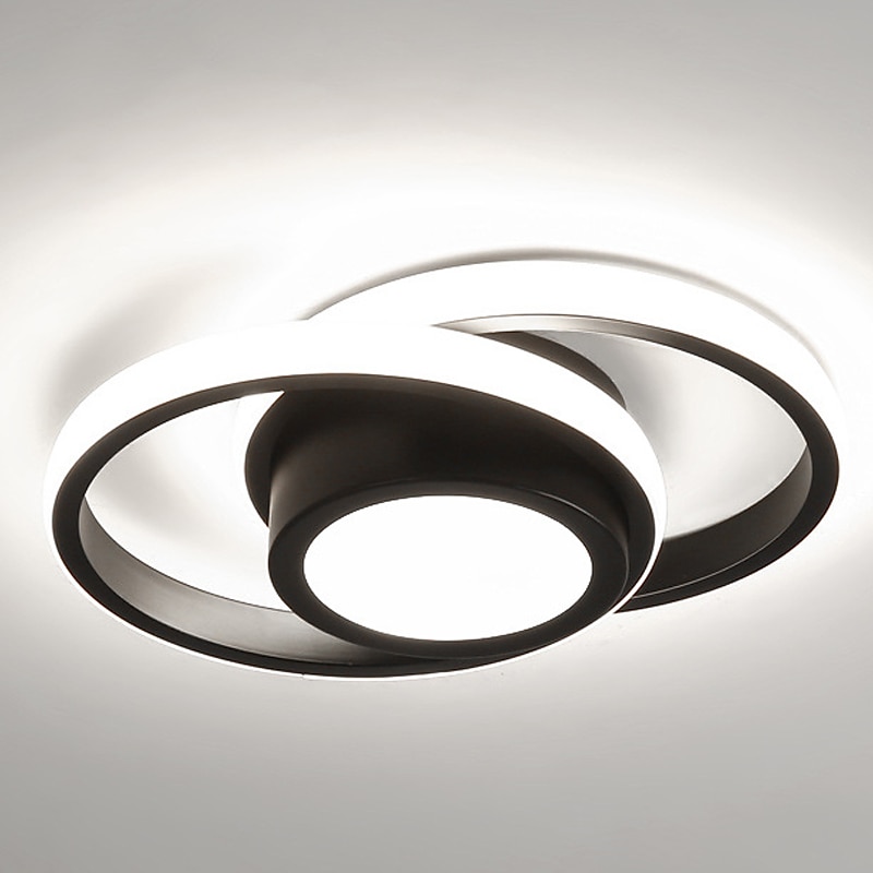 مصباح سقف LED ، 1-Light 32 سم ، أشكال هندسية ، أضواء جبلية ، هلام السيليكا ، مصباح سقف من الألومنيوم للممر ، شريط الشرفة ، مصابيح الشرفة العلوية الإبداعية ، أبيض دافئ / أبيض 110-240 فولت 2025 - $100.99 –P10