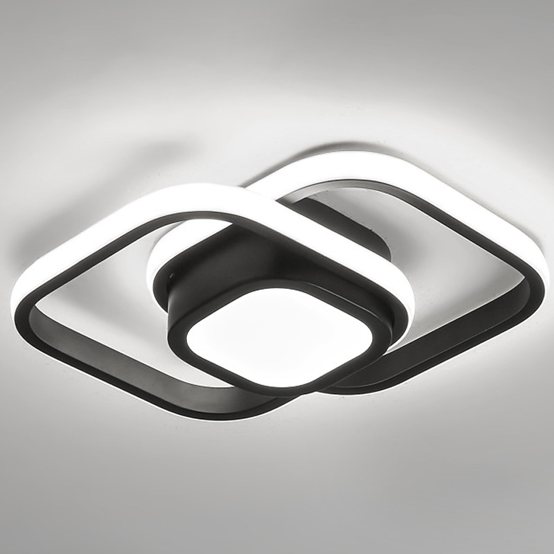 مصباح سقف LED ، 1-Light 32 سم ، أشكال هندسية ، أضواء جبلية ، هلام السيليكا ، مصباح سقف من الألومنيوم للممر ، شريط الشرفة ، مصابيح الشرفة العلوية الإبداعية ، أبيض دافئ / أبيض 110-240 فولت 2025 - $100.99 –P12