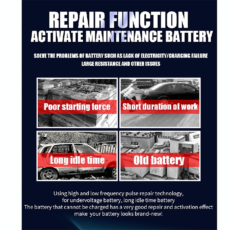10-Amp Car Battery Charger 12V And 24V Smart Fully Automatic Battery Charger Maintainer Trickle Charger For Lawn Mower Boat Marine Lead Acid Batteries 2025 - $68.99 –P11