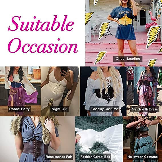 Rétro Vintage Punk & Gothique Médiéval Bustier Sous Poitrine Ren Faire Viking Elfe Femmes Celtique Pirate Fantaisie Corset Toutes saisons de 2025 ? $16.49 –P12