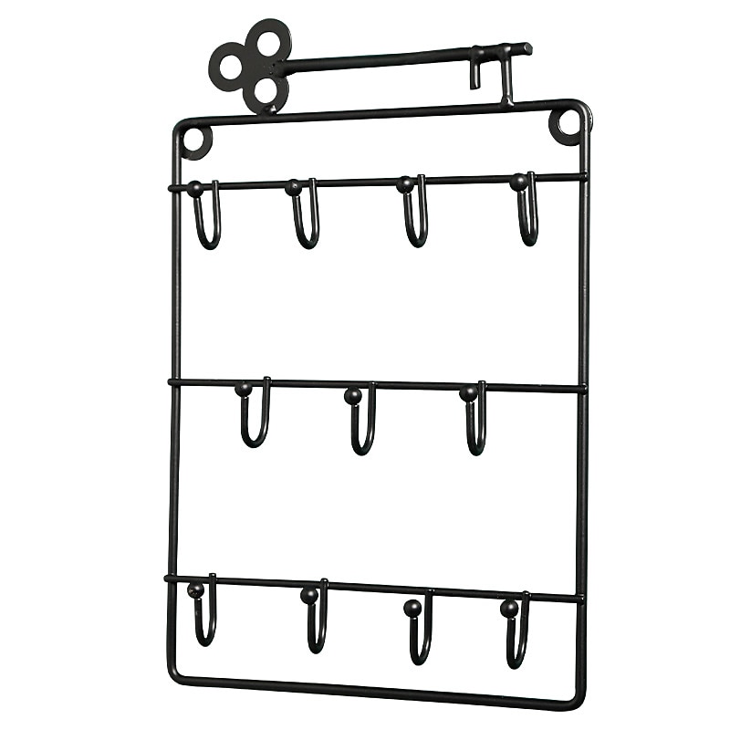 Organizador de armazenamento de porta-chaves montado em arte de parede de metal com gancho para porta de entrada porta porta jóias cabide de prateleira pendurado abridor de fechadura de 2026 por $11.49 –P7