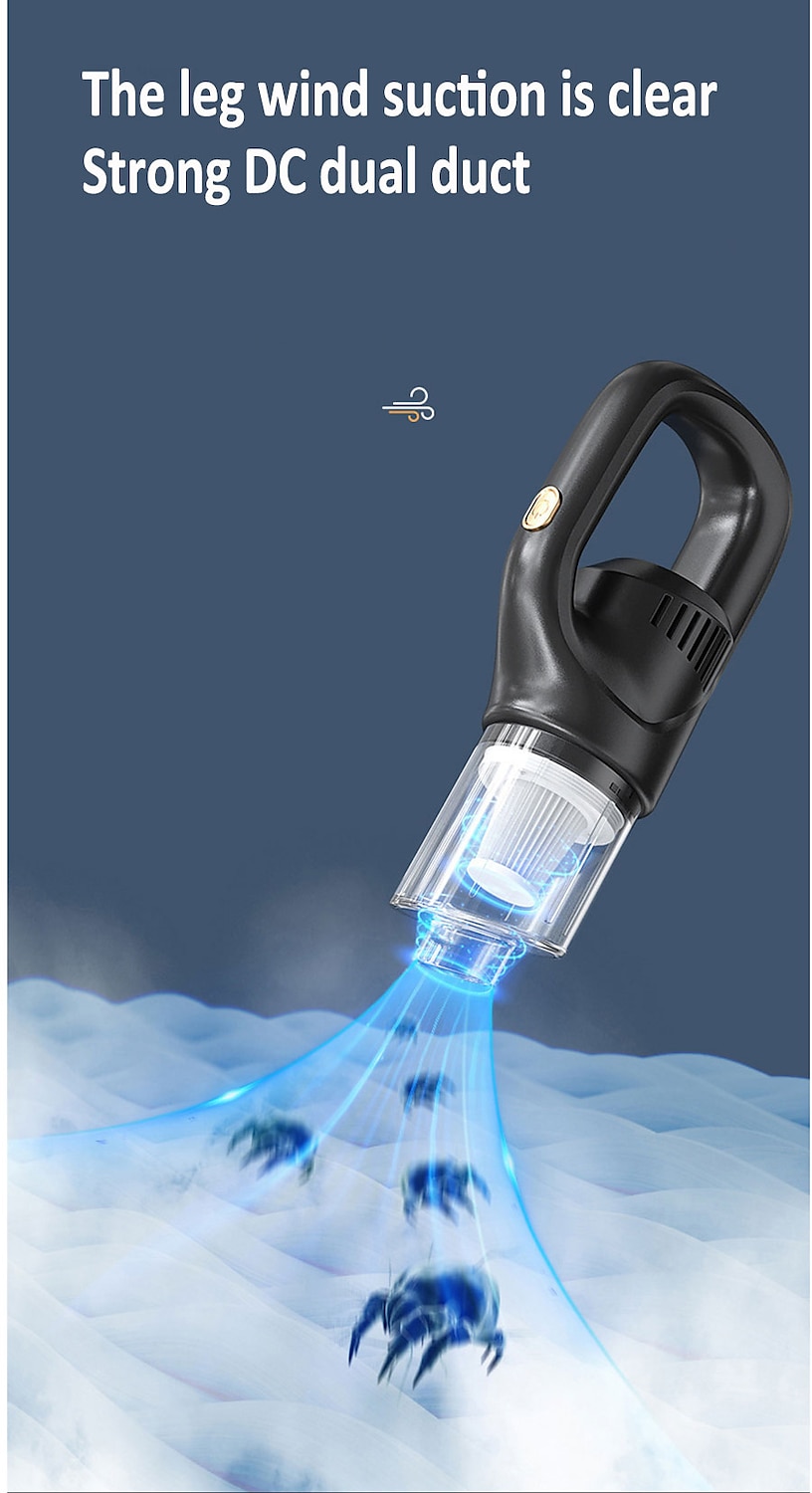 Cordless Rechargeable Vacuum Cleaner Lightweight Portable High Power - Perfect for Home Car Wet & Dry Pet Hair 2025 - $33.99 –P5