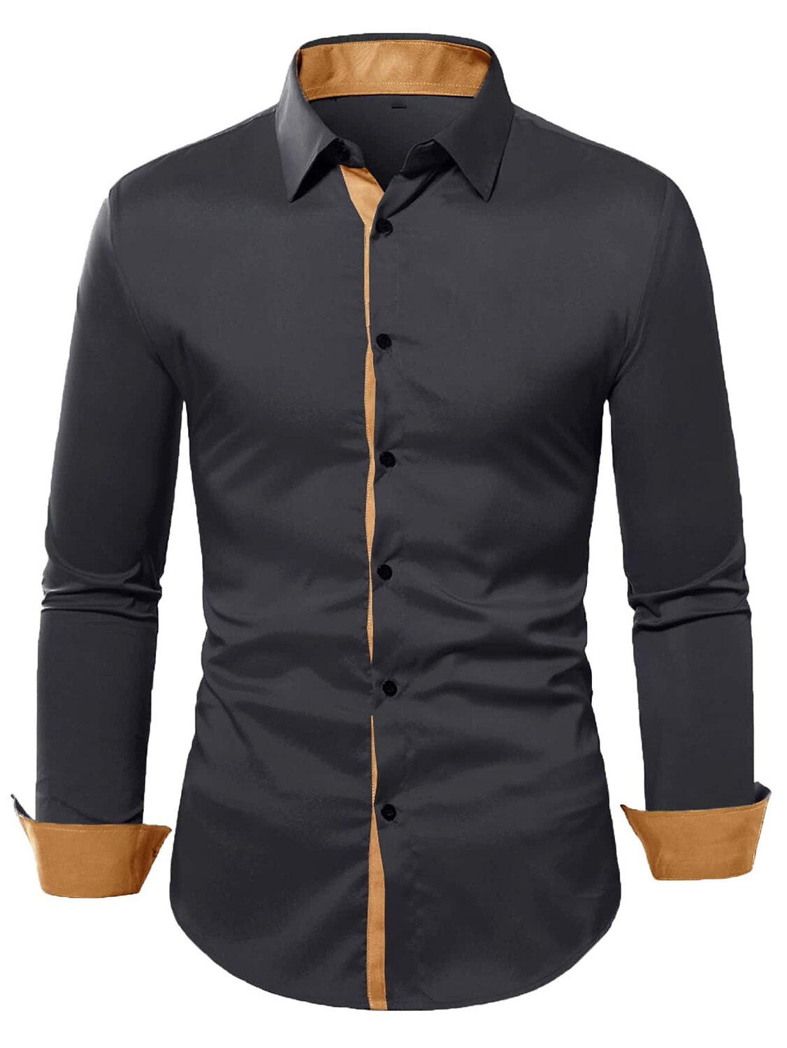 Hombre Camisa Camisa de verano Abotonar la camisa Camisa casual Negro Blanco Azul Piscina Verde Ejército Manga Larga Plano Diseño Diario Vacaciones Ropa Moda Casual Cómodo 2025 - $19.49 –P5