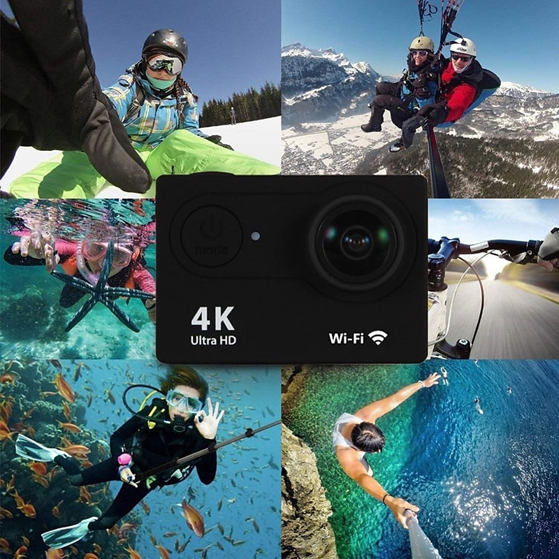 4K Ultra HD Action Camera 4K/30fps WiFi 2 inch 170D Underwater Waterproof Helmet Video Recording Sport Cameras Outdoor Camcorders Valentine's Day Gift 2026 - $54.99 –P5