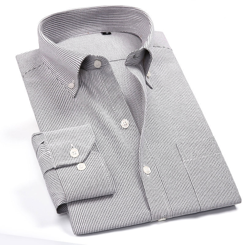 Per uomo Camicie Camicia a righe Camicia abbottonata Camicia Oxford Righe e Plaid Matrimonio Ufficio e carriera Rosa Blu Viola chiaro Grigio chiaro Manica lunga Colletto Per tutte le stagioni del 2026 a $35.99 –P3