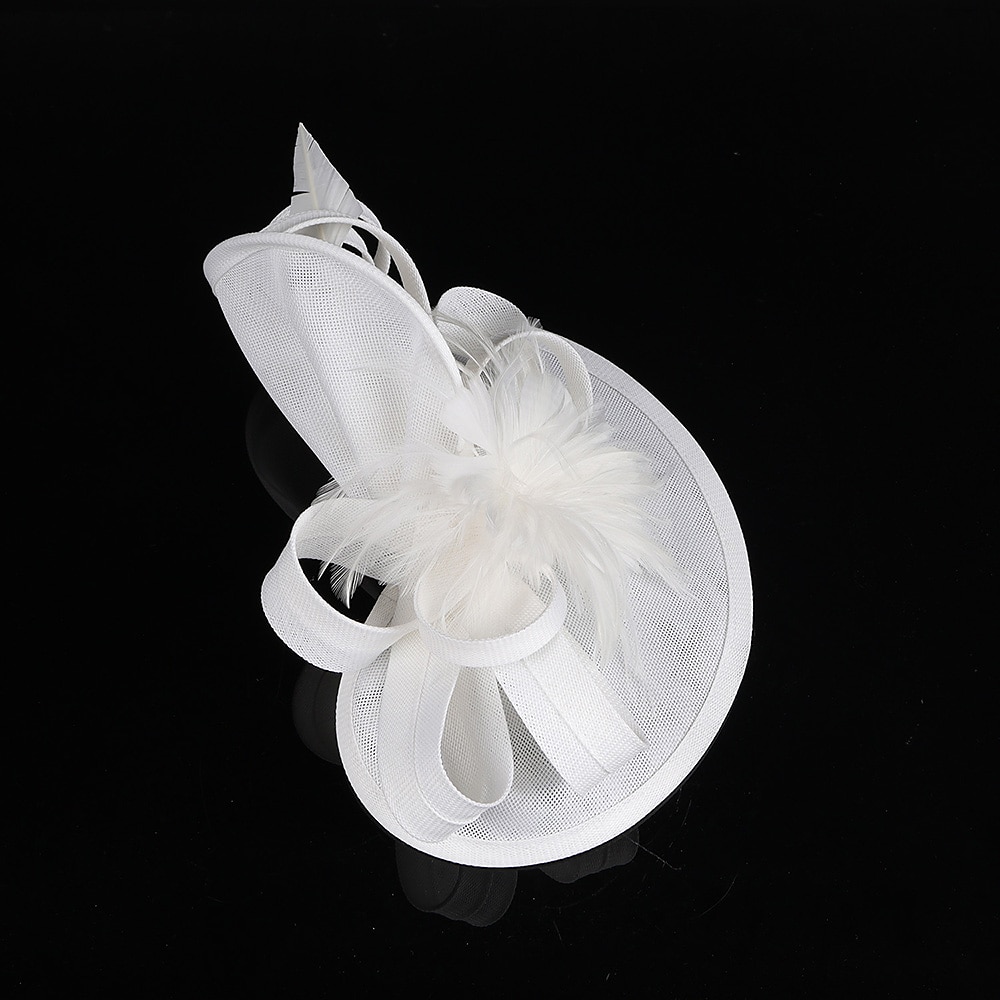 Elegant Huvudbonad Fascinatorhatt Fascinator Gentledam Maskeradkläder Dam Derby Bröllopsfest Ascot Vuxna Hatt Vår & sommar 2026 - $41.99 –P4