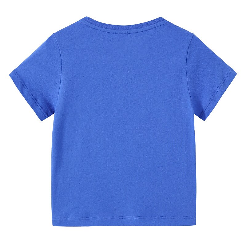 Barn Pojkar T-shirt Tee Ensfärgat Kortärmad Crewneck 100 % bomull Barn Top Skola Neutral Dagligen Grundläggande Sommar Ljusblå 3-13 år 2025 - $15.99 –P9