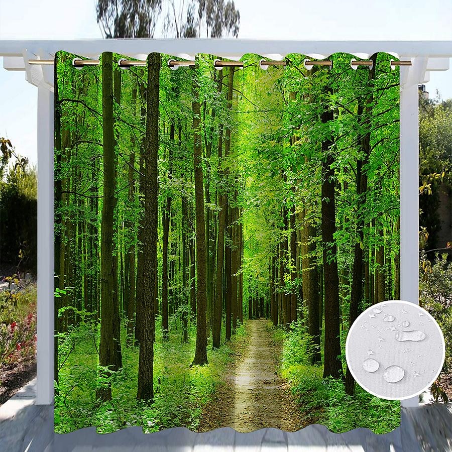 Wodoodporne zasłony zewnętrzne do wewnętrznego patio weselnego grube zasłony przelotowe do sypialni weselnej, salonu, werandy, pergoli, kabiny, 1 panel 2025 - $31.99 –P3