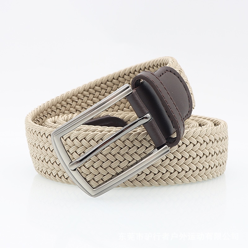 cinto masculino simples casual de malha de poliéster elástico com fivela presente moderno para namorado e pai de 2025 por $17.99 –P5