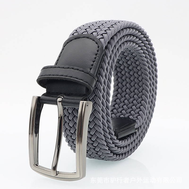 cinto masculino simples casual de malha de poliéster elástico com fivela presente moderno para namorado e pai de 2025 por $17.99 –P4