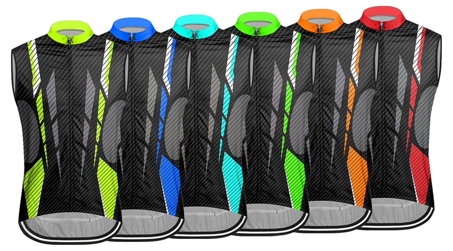 Men's Cycling Vest Cycling Jersey Sleeveless Bike Vest / Gilet Jersey Top with 3 Rear Pockets Mountain Bike MTB Road Bike Cycling Breathable Quick Dry Moisture Wicking Back Pocket Royal Blue Sky Blue 2025 - $25.99 –P1