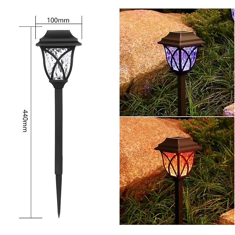 2 шт. солнечные фонари для дорожек, светильники для двора, водонепроницаемые светильники для газона, наружное украшение для дома, двор, сад, трава, украшение для дорожки 2026 - $14.99 –P12