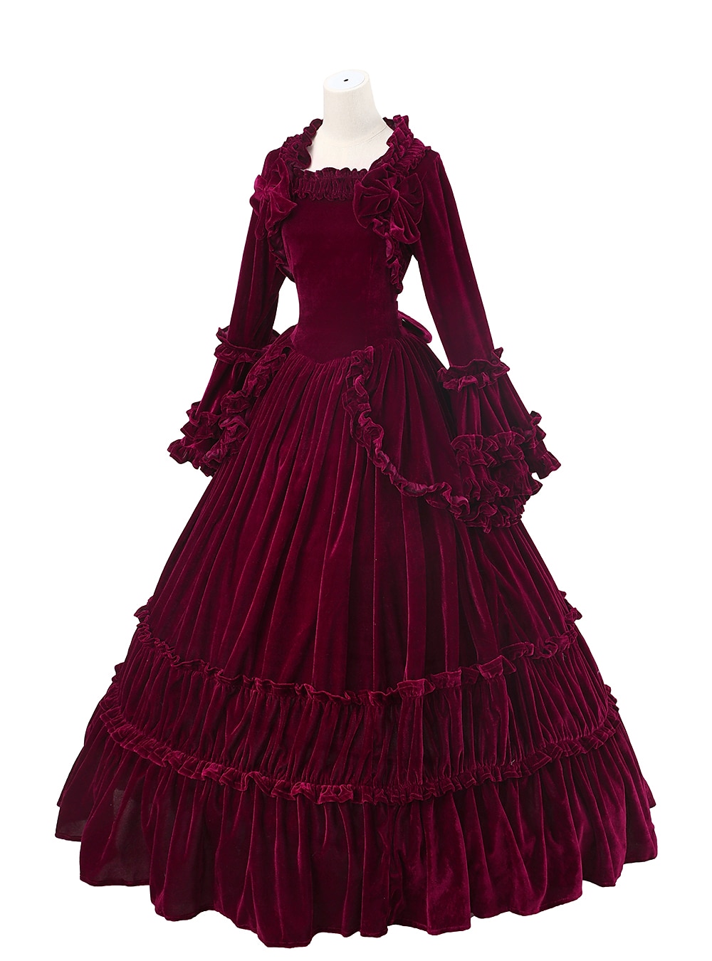 Gothic Rococo Victorian Dress Party Costume Masquerade Ruffle Sleeve Maria Antonietta Plus Size Ball Gown Women's Girls' Royal Halloween Masquerade Carnival Performance Event / Party Adults' Dress 2025 - $158.99 –P4