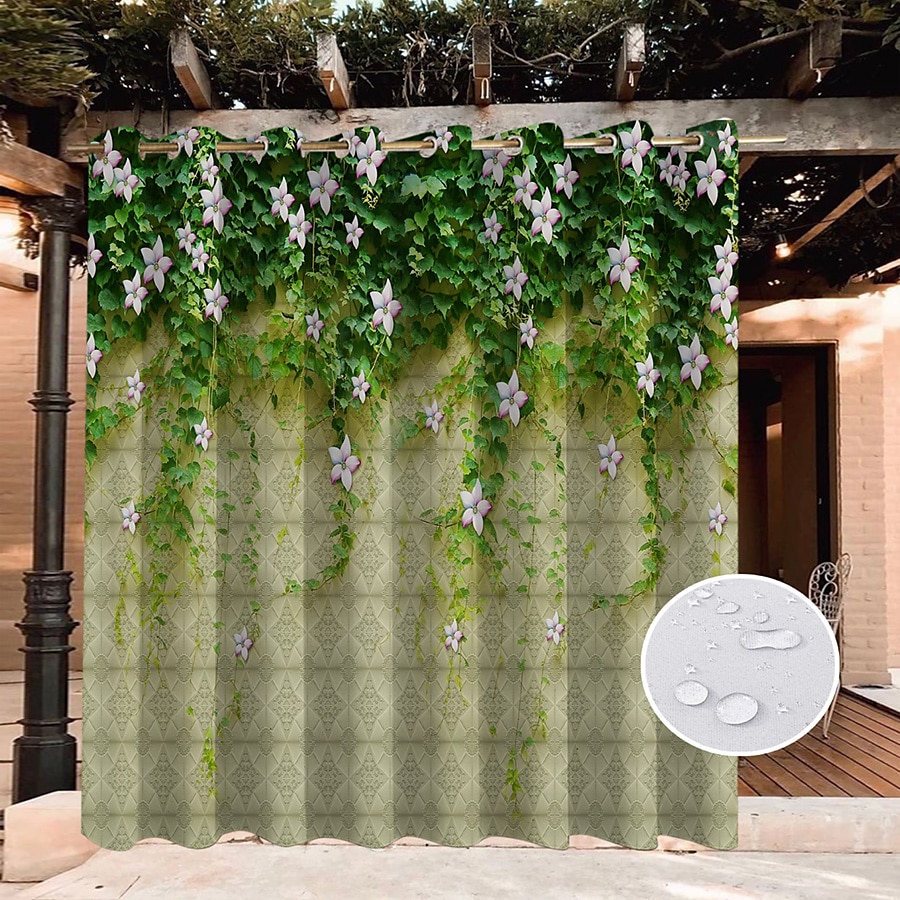 vanntette utendørs gardiner for innendørs bryllup uteplass tykke privat grommet gardiner for bryllup soverom, stue, veranda, pergola, cabana, 1 panel 2025 - $28.99 –P7
