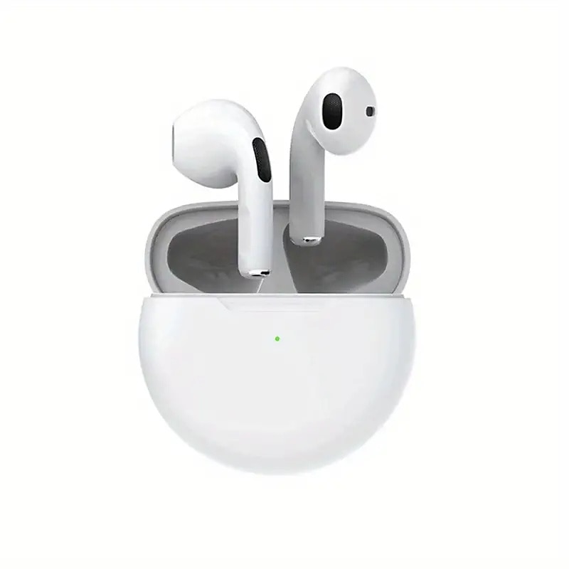 Беспроводные Bluetooth наушники Pro6 TWS мини-гарнитура с зарядным кейсом водонепроницаемые наушники для всех телефонов Huawei iPhone 2025 - $12.99 –P3