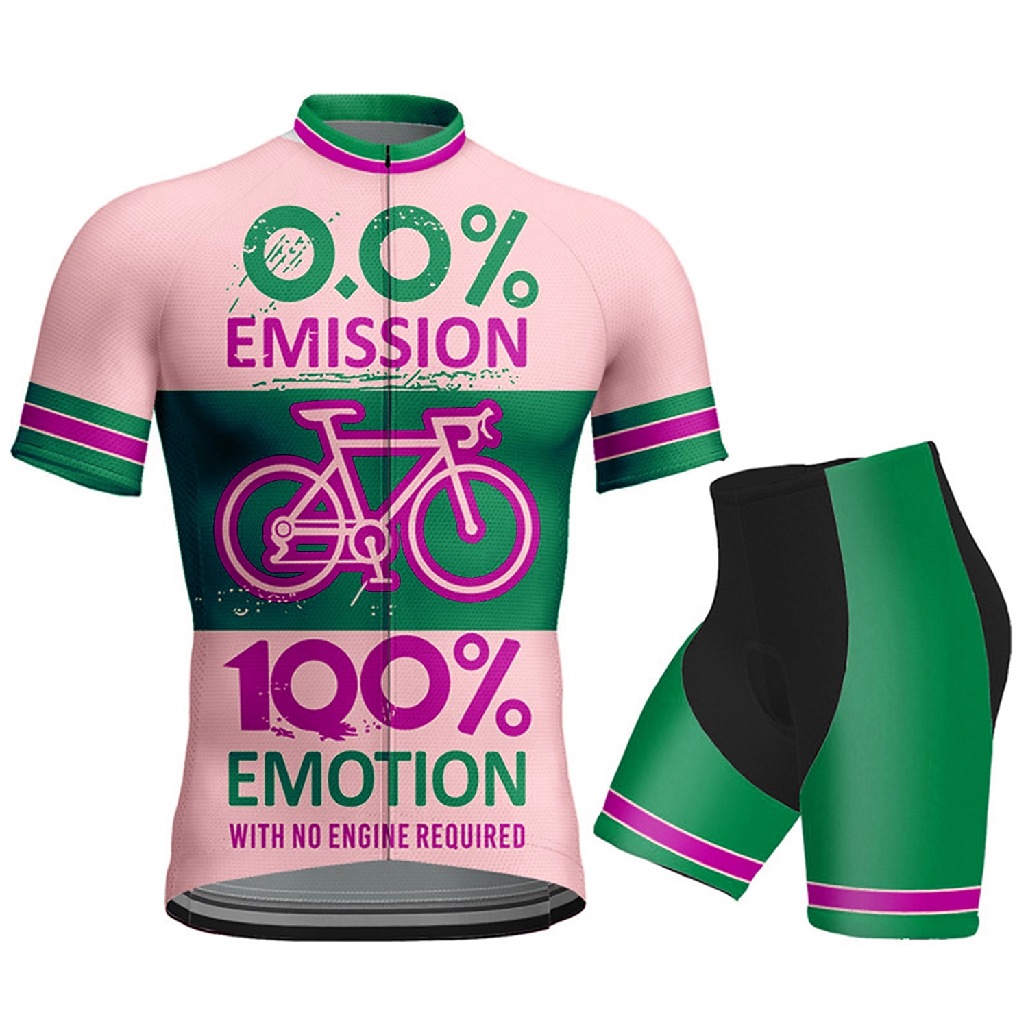 2026年 男性用 ショーツ付きサイクリングジャージー 半袖 マウンテンサイクリング ロードバイク 夏 春 ブラック ワイン カーキ色 グラフィック 文字＆番号 おかしい バイク 3Dパッド 速乾性 後ポケット 吸汗性 高通気性 スパンデックス スポーツ 衣類  コレクション – $43.99 –P6