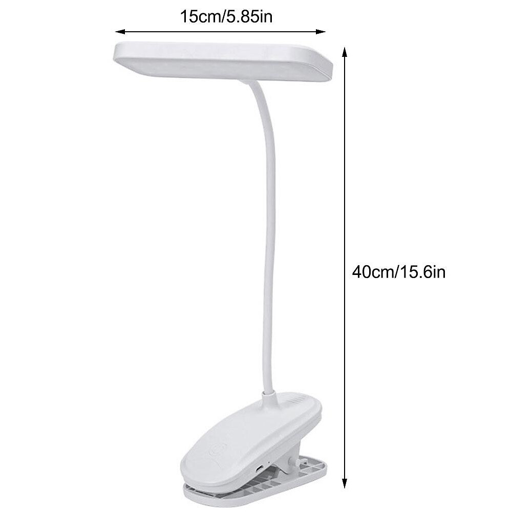 pekkontroll flexibel hopfällbar led skrivbordslampa usb-kontakt sovrum nattlampor dimning arbetsstudie läs clip-on bordslampor för ögonskydd 2025 - $37.99 –P3
