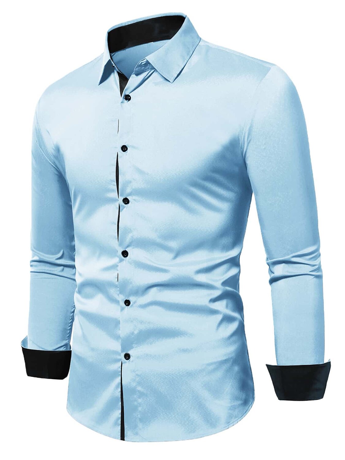 Hombre Camisa Camisa de verano Abotonar la camisa Camisa casual Negro Blanco Azul Piscina Verde Ejército Manga Larga Plano Diseño Diario Vacaciones Ropa Moda Casual Cómodo 2025 - $19.49 –P12