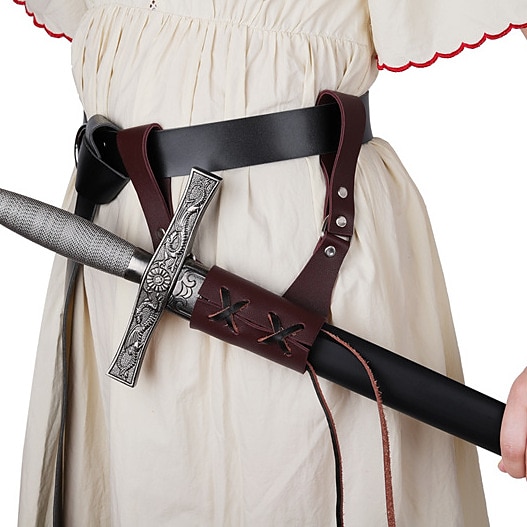 Rétro Vintage Punk & Gothique Médiéval Costume de cosplay Fourreau Porte-Épée Guerrier Chevalier Viking Homme Femmes Celtique Pirate Fantaisie Performance Soirée Scène Adulte Plus d'accessoires de 2025 ? $16.49 –P1