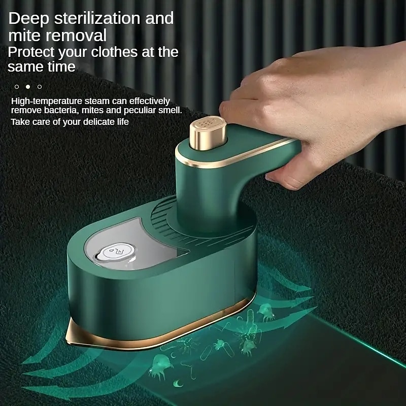 mist kledingstuk stoomboot mini kleding stof stoomstrijkijzer reizen draagbaar elektrisch droog nat doorwaadbaar patches opknoping strijkmachine 2025 - $26.99 –P4