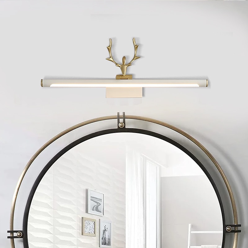 lampada frontale a specchio a led vanity light 40cm 20w applique da parete per camera da letto moderna semplice bagno alluminio acrilico ip20 110-240v del 2025 a $190.99 –P6