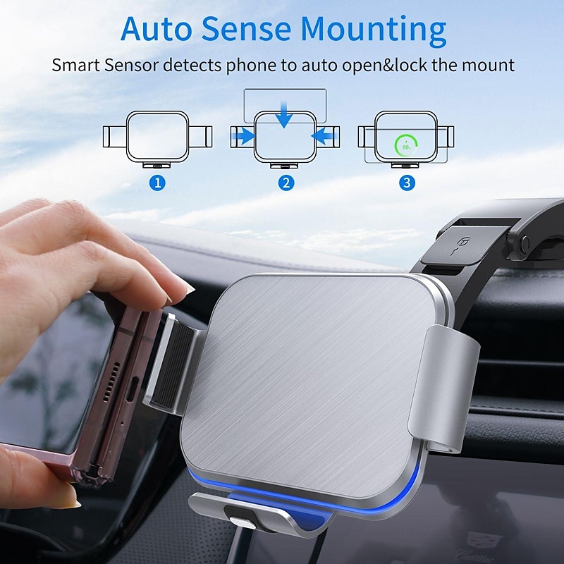 Telefoonhouder voor autoventilatie Luie beugel Telefoon houder voor Automatisch Compatibel met: Alle mobiele telefoons Mobiele telefoonaccessoire 2025 - $49.99 -P7
