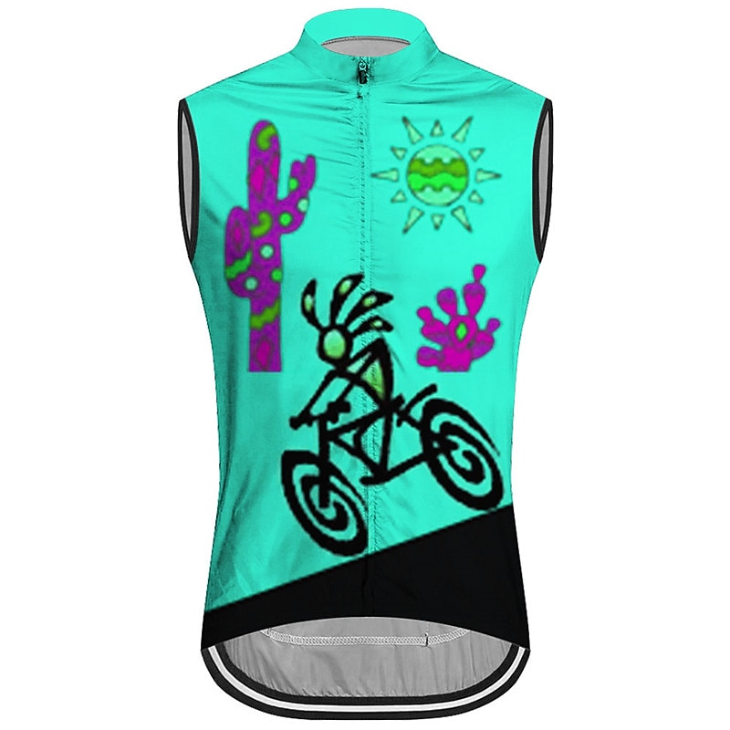 Men's Cycling Vest Cycling Jersey Graphic Funny Sleeveless Bike Vest / Gilet Jersey Top with 3 Rear Pockets Mountain Bike MTB Road Bike Cycling Quick Dry Back Pocket Moisture Wicking Breathable Sports 2026 - $26.99 –P7