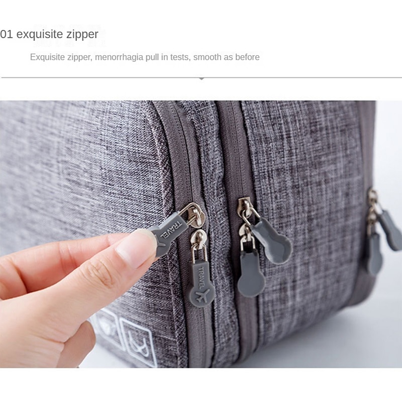 Women's Handbag Makeup Bag Cosmetic Bag Polyester Travel Large Capacity Durable Solid Color Black Red Navy Blue 2025 - $14.99 –P12