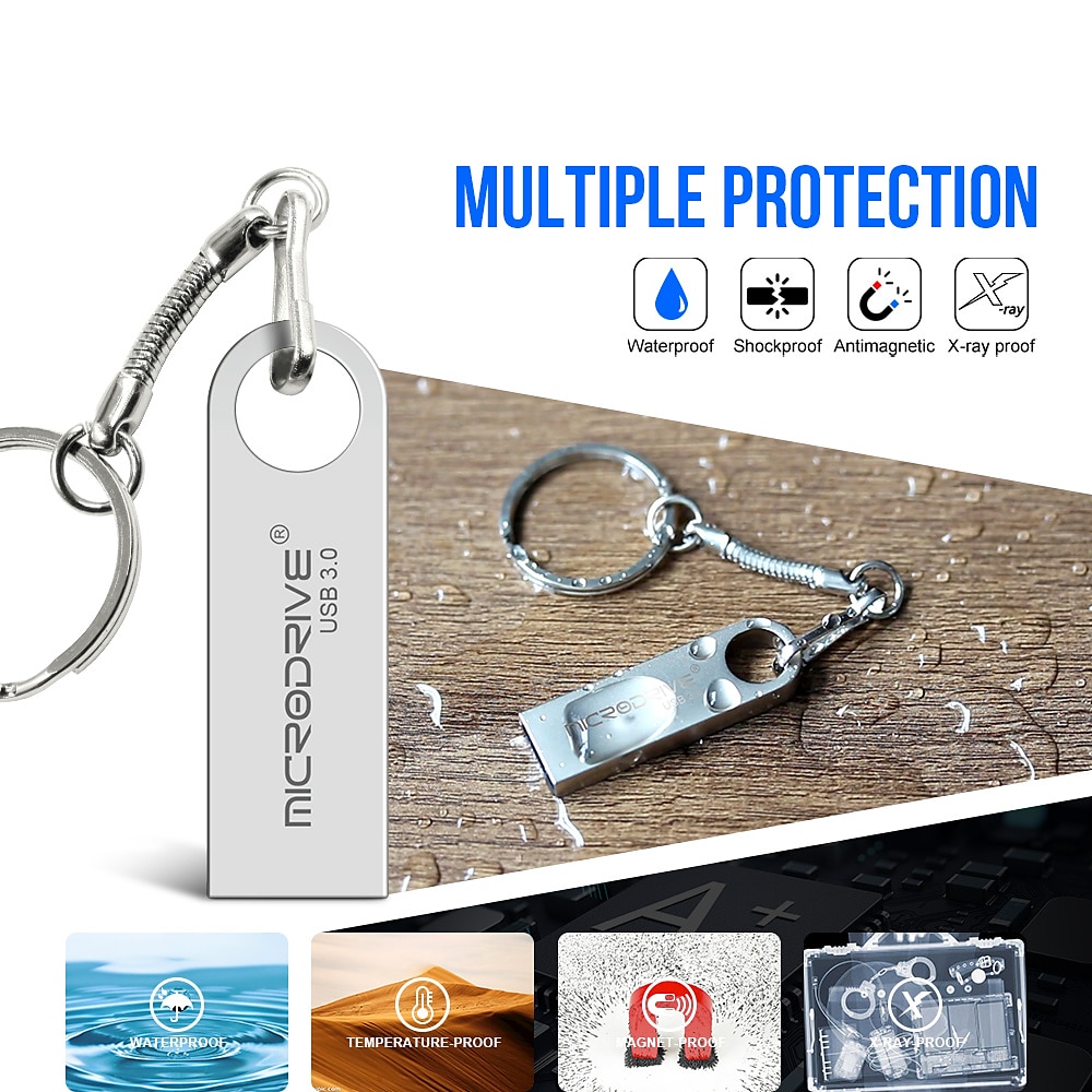 USB3.0 flash drive super mini 32gb pendrive metal 4g 8gb 16gb 32gb 64gb 128gb pen drive usb 3.0 tiny memory stick U Disk cle usb 2025 - $15.99 –P3