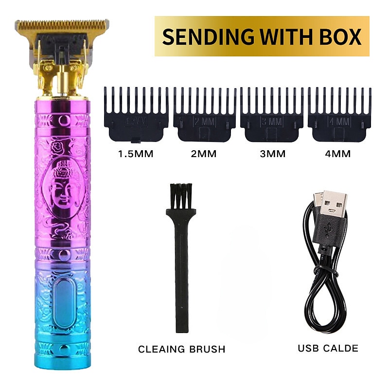 Vintage T9 Hair Trimmer Machine Cordless Hair Cutter Finishing Machine Beard Clipper Hair for Men Electric Shaver USB 2025 - $14.99 –P9